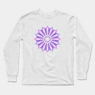 Purple mandala Long Sleeve T-Shirt